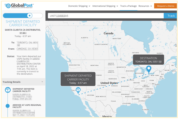 How customers track a package with a tracking number on Paypal